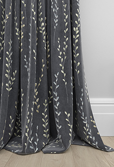 Willow Field, Onyx - Made to Measure Curtains